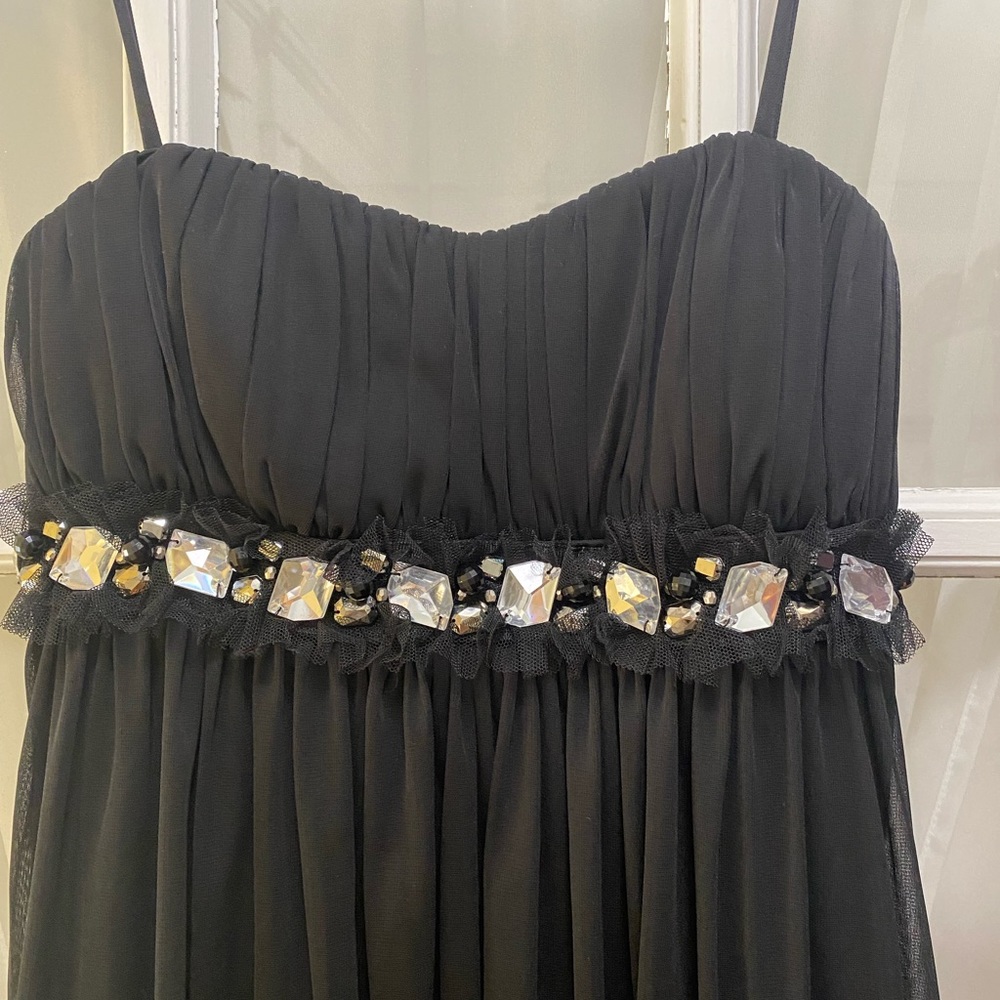 Black jeweled dress